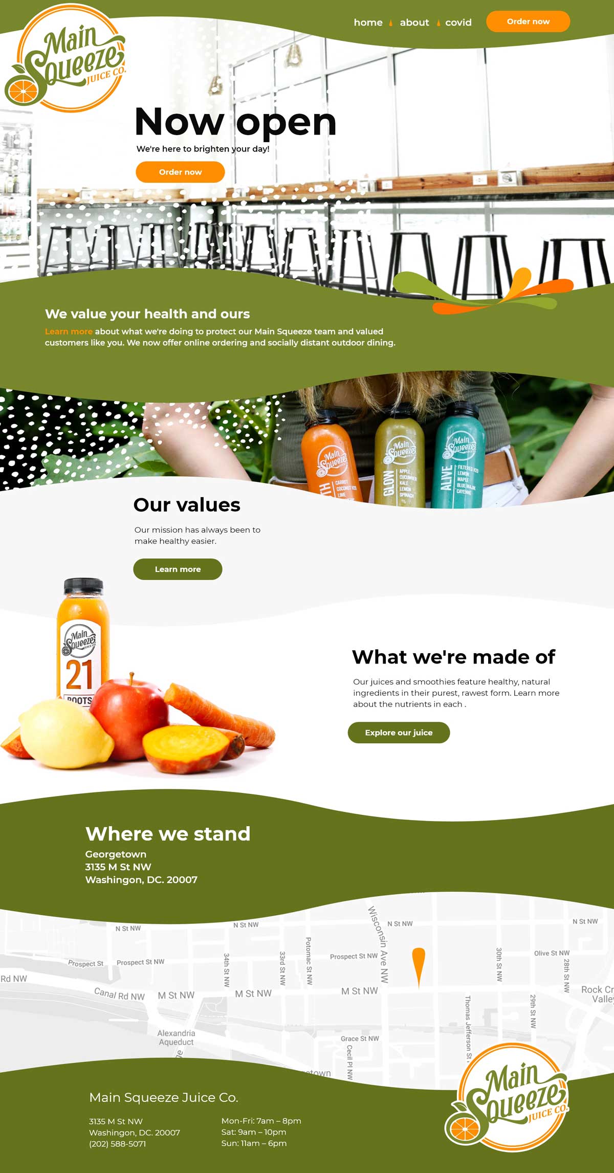 main squeeze homepage